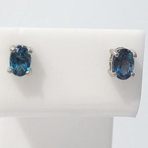 [블루케이] 런던블루토파즈 원석 귀걸이230607-16