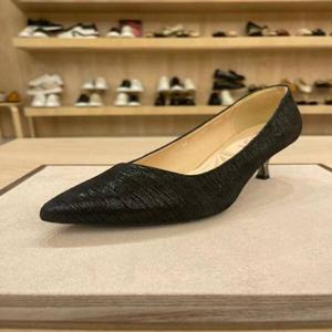 탠디 여성 스웨이드 양가죽 펌프스 힐 723427 SA-525 블랙 6CM