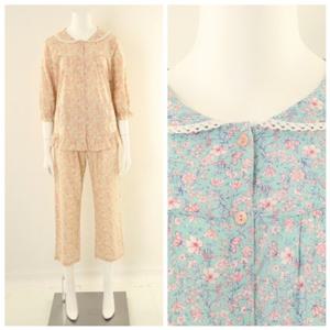 비너스 VPA4405W 팔기장7부 긴 바지기장으로 착용감이 가벼운 면 모달 여성 잠옷  2종택1