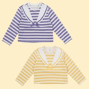 [로엠걸즈(아동)]뎅깡스트라이프빅카라티셔츠RGLA2416P