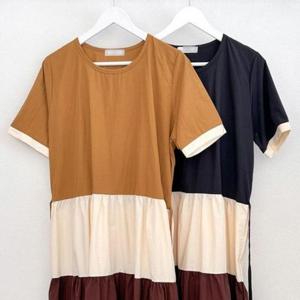 빅사이즈미시옷 끈리본 빅사이즈 원피스 307P622S 여