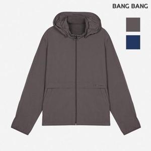 뱅뱅 동백01 빅사이즈 후드탈착 타공배색 점퍼 BUK140