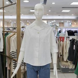 스테파니 DP01 셔츠형 히든버튼 7부 자켓 A24JK4202