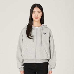 잠뱅이 동백01 여성 크롭 후드 집업 AO5WIZ989