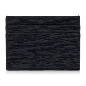 [페라가모] 남성 더블 간치니 카드지갑 66 A387 NERO 0733364