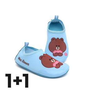 미니브라운앤프렌즈 하트 워터슈즈(브라운)v