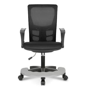 체어포커스 휴체어 H100BK-R 고급형 베이직 발받침대 회전 의자