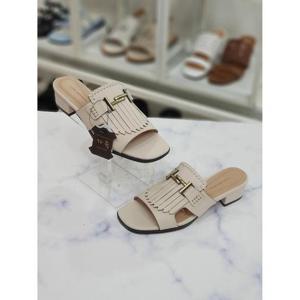 한슈 세이브존07 오픈토 가죽 뮬 미들힐 HS833012gd