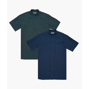 피에르가르뎅 세이브존03 [피에르가르뎅] 추연라이크 차이나 카라 노멀핏 반팔 셔츠 SAVZXPPWS2612