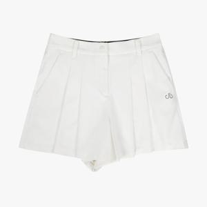드루 여성 앞판 플리츠 숏 팬츠 DF42PT06_WT