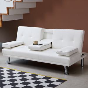 베스트리빙 무비 각도조절 3인 접이식 컵홀더 가죽 소파베드