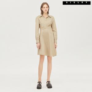 [시슬리]시슬리 셔츠형 미니 원피스 SAOP34331_BG