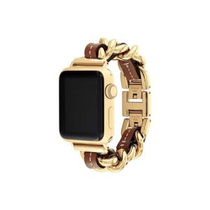 [마션틴트(잡화)][코치] 애플 워치 스트랩 메탈 가죽 밴드 14700188 (38/40/41mm)