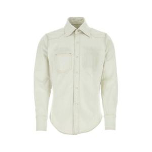 메종 마르지엘라 남성 화이트 Ice 데님 셔츠 S50DT0007S30857 961