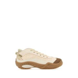 펜디 남성 아이보리 Fendi 캔버스 로우탑 스니커즈 7L1663AQX9 F1NLP