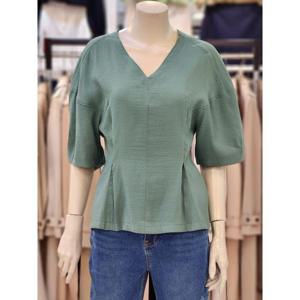 SOUP 세이브존07 여성 백리본 브이넥블라우스 VA7SS7K