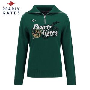 [파리게이츠] 파리게이츠 여성 로고 와이드 칼라 방풍 니트 521D4SR575_GN