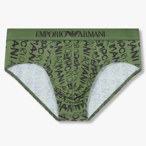 [엠포리오 아르마니 언더웨어]올 오버 로고 코튼 삼각 브리프(0814311011)