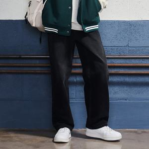 [에꼴리에] 남자 겨울이월 스트레이트 워싱 블랙진(24D1207)