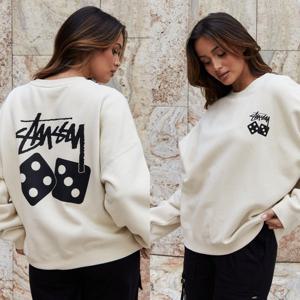 스투시 stussy 20373149 여자 오버사이즈 Dice 맨투맨 티셔츠