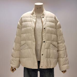 [에이지도르](ALFOWIJ111L) 배색경량패딩점퍼