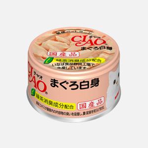 [6개 세트] 이나바 챠오 화이티캔 참치 흰살 85g 고양이 간식