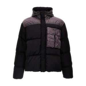 씨피 컴퍼니 에코 크롬 R 믹스드 고글 다운 자켓 17CMOW032A0063