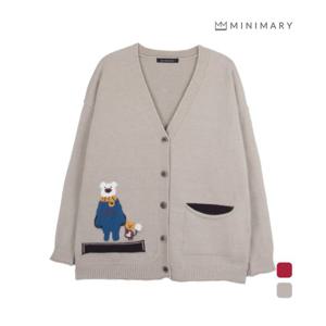 [미니마리][미니마리] 베어브이니트가디건 (MM44CD12)