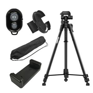 BANADA 스마트폰 카메라 전문가용 3단 삼각대 세트 블랙