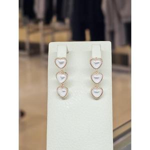 미라클 세이브존03 미라클 진주 하트 드롭 귀걸이 AGgssq16A