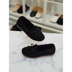 [한슈]한슈 세이브존07 리본 털안감 모카 로퍼 2cm HS3931se (28