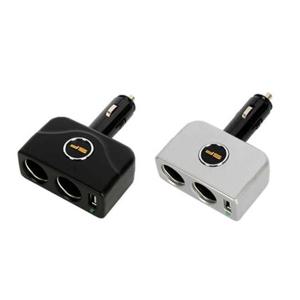 SF삼진 USB 다이렉트 2구소켓 - 블랙 시거잭 트윈