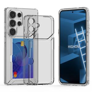 갤럭시 S25 울트라 케이스 글로우커버카드수납 플러스 투명 젤리