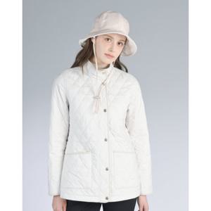 닥스 골프 여성 24FW PREMIUM 아이보리 경량 퀼팅 점퍼 DNJU4D730IV