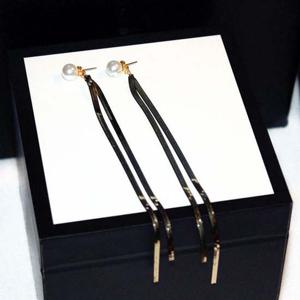 진주 데일리 글로리너스 롱 귀걸이-골드