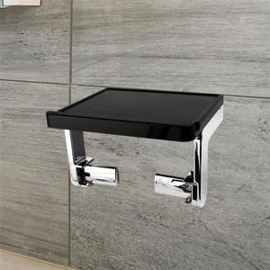 화장실 휴지걸이 선반형 블랙 욕실휴지걸이 선반형