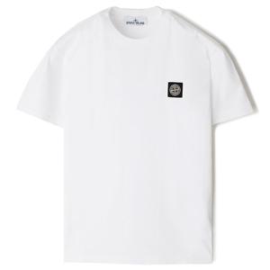 25SS 스톤 가슴패치 반팔티 화이트 K1S152100039 S0013 V0001