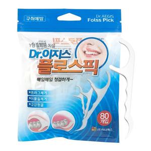 닥터 이지스 플로스픽 Y형 일회용 치실 80개입