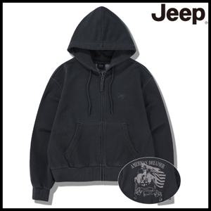 [지프] 여성 피그먼트 빈티지 크롭 후드집업 JQ1TZF015