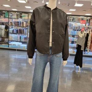 라티움(Destijl) HC34 봄,가을 팔,품편한 페이크가죽레더점퍼 D2517jk01