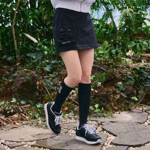 [챌린저] 여성 나일론 원카고포켓 H라인 큐롯 블랙