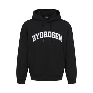 [하이드로겐] 유니 데일리 기모 후드 티셔츠 H31D4FH004_BK