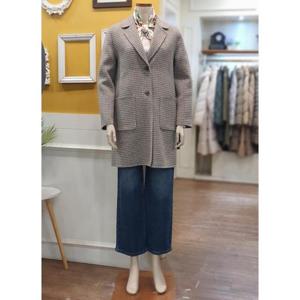 BCBG 세이브존01 모던 체크 코트 B5A1H805