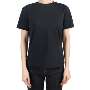 아크네 스튜디오 공용 페이스 패치 반팔티 블랙 CL0309 900