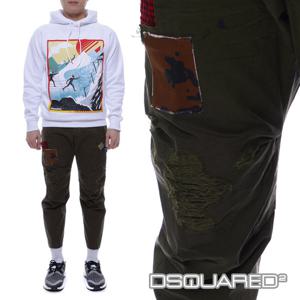 [디스퀘어드] 17FW 남성 빈티지 덧댐 면바지 (S74KB0060_S41794_710_17F)