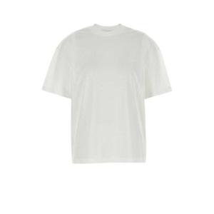 프라다 여성 화이트 면 반팔 티셔츠 3556BSOOO11CD F0009