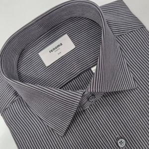 [레노마셔츠]슬림핏 / 긴소매/ 투톤 스트라이프 셔츠 ROFSLP969