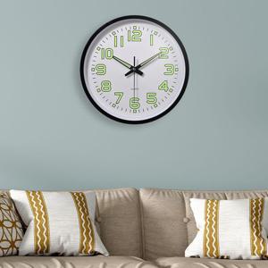 디자인벽시계 타임글로우 원형 야광 벽시계거실 디자인 벽걸이시계