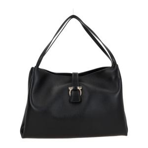 페라가모 소프트 블랙 가죽 간치니 토트백 219804 001 TOTEMNER