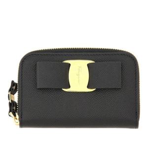 페라가모 보우 디테일 컴팩트 디자인 카드 지갑 725290 22D2880